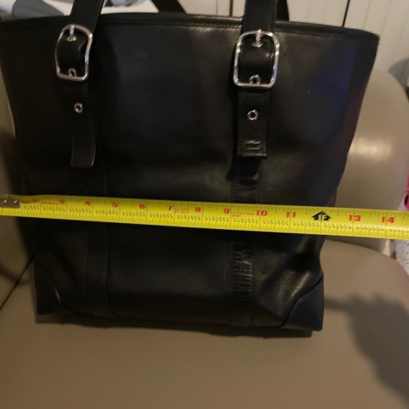 Coach Black leather tote with duster - Picture 7 of 10